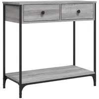 VidaXL Konsolentisch Grau Sonoma 75x34,5x75 cm Holzwerkstoff