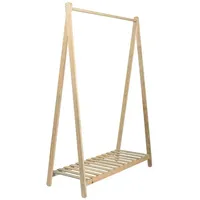 [en.casa] Garderobenständer Ledøje mit 1 Ablage 148x106x38cm