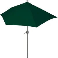 MCW Sonnenschirm halbrund Lorca, Halbschirm Balkonschirm, UV 50+ Polyester/Alu