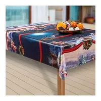 Laro Wachstuch-Tischdecke Weihnachten Weihnachts-Motive PVC Wachstischdecke Eckig Meterware Wasserabweisend