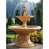 Casa Padrino Jugendstil Springbrunnen Frau mit Schüssel Beige Ø