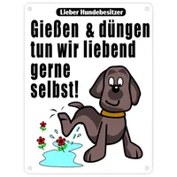 Speecheese Gießen und düngen - Kein Hundeklo Schild in