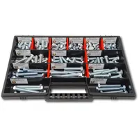 Schraubenbox24 Sechskantschrauben Sortiment M8 // 10mm-55mm 130 tlg. Schraubenbox