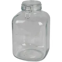 Buri XXL Drahtbügelglas 4,8L Vorratsglas Einmachglas Gurkenglas Rumtopf Bowleglas