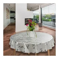 Laro runde 140 cm wachstuchtischdecke wachstischdecke abwashbar PVC tischdecke