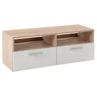 Die Möbelfundgrube RANA TV-Lowboard 95 cm Weiß/Eiche Holzwerkstoff