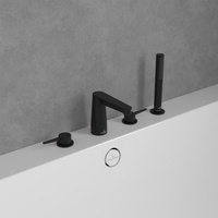 Villeroy & Boch V&B Vierloch-Wannenrandarmatur Conum mit Handbrause, matt