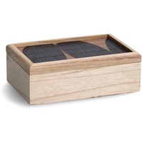 Zeller Aufbewahrungsbox "Black Mosaic", Holz, ca. 24 x 16