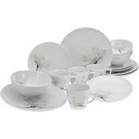 CreaTable Kombiservice »Home Magnolie weiss, 16-teiliges Geschirrset, aus Porzellan,
