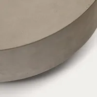 Kave Home Couchtisch Garbet Ø 80 cm Zement Grau