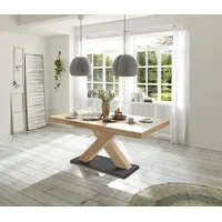 Mäusbacher Komfort 180 x 76 x 90 cm Asteiche/Schwarz