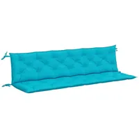 VidaXL Gartenbank-Auflagen 2 Stk. Türkis 200x50x7 cm Stoff