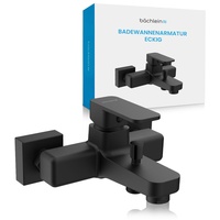 Bächlein Universal Badewannenarmatur Junias in Kantigem Design – Wannenbatterie