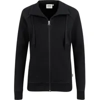 Hakro Damen Sweatjacke College schwarz, L