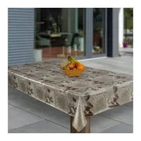 Laro Wachstuch-Tischdecke Abwaschbar Garten-Tischdecke Wachstischdecke PVC Plastik-Tischdecken Eckig Meterware