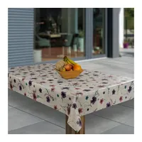 Laro Wachstuch-Tischdecke Abwaschbar Garten-Tischdecke Wachstischdecke PVC Plastik-Tischdecken Eckig Meterware