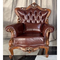 Casa Padrino Sessel Casa Padrino Leder 98 x 117