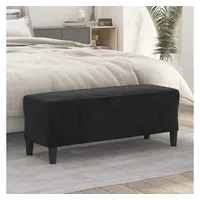 VidaXL Sitzbank Schwarz 100x35x41 cm Samt