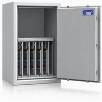 ISS safe4key Schlüsseltresor grau mit 280 Haken Doppelbartschloss