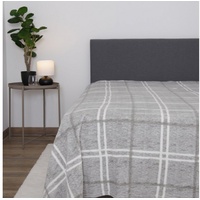 BestLivings Kuscheldecke (Grau) XXL - 220x240cm - hochwertige Fleecedecke,