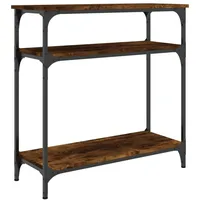 VidaXL Konsolentisch Räuchereiche 75x29x75 cm Holzwerkstoff