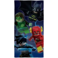 LEGO DC Superhelden Handtuch 70 x 140 cm blau,