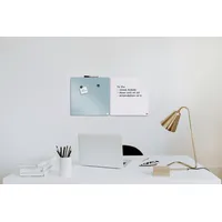 NOBO Magnettafel beschreibbar 36,0 x 36,0 cm grau