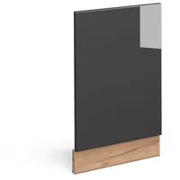 Vicco Frontblende Fame-Line, Anthrazit Hochglanz/Goldkraft Eiche 45 cm ohne