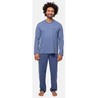 Ammann Schlafanzug Langarm Extra Light Cotton in Polo |