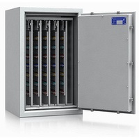 ISS safe4key Schlüsseltresor grau mit 600 Haken Doppelbartschloss