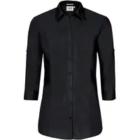 Hakro Bluse Mikralinar® schwarz, M