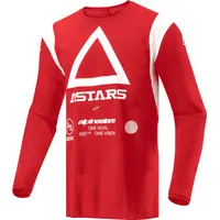 Alpinestars Techdura Trikot - Rot/Weiß - XL