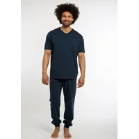 Ammann Schlafanzug Organic Cotton in Dunkelblau | Gr.: XL