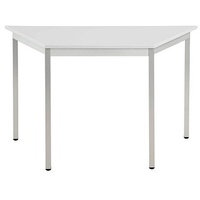 Sodematub Mehrzwecktisch lichtgrau, alu Trapezform, Vierkantrohr alu, 60,0/120,0 x