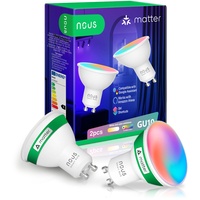 Nous P8 Smarte WLAN Lampe RGB, GU10, 2er Set