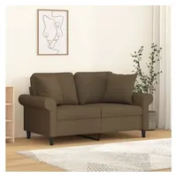 VidaXL Zierkissen 2 Stk. Braun 40x40 cm Stoff