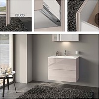 Keuco X-Line Waschtischunterbau mit 2 Auszügen 33163180000 Dekor cashmere