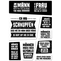 Trendaffe Kühlschrankmagnete 8er Set in Schwarz und Weiß zum