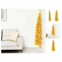VidaXL Künstlicher Halb-Weihnachtsbaum mit Ständer Schlank Gold 180 cm