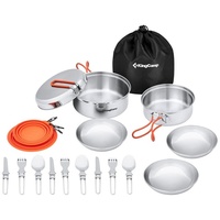 KingCamp Camping Kochset Adventurer II Pro Koch Geschirr Set