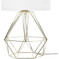 Beliani Tischlampe Gold