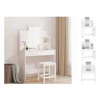VidaXL Schminktisch mit Spiegel Weiß 96x39x142 cm