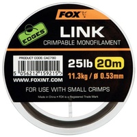 Fox Edges Link Crimpable Monofilament Trans Khaki Mono 0.53mm/25lb