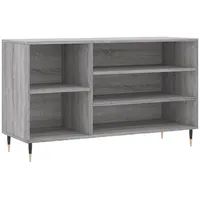 VidaXL Schuhregal Grau Sonoma 102x36x60 cm Holzwerkstoff