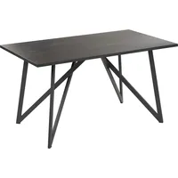 Beliani Esstisch Schwarz 140 x 80 cm ANNIKA