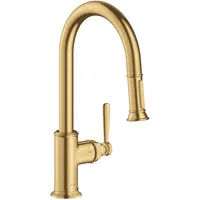 Hansgrohe Axor Montreux mit Ausziehbrause brushed gold optic