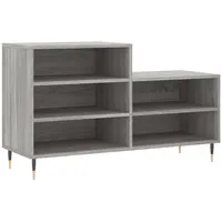 VidaXL Schuhregal Grau Sonoma 102x36x60 cm Holzwerkstoff