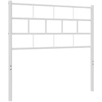 VidaXL Kopfteil Metall Weiß 80 cm