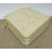 Rattani Stuhlkissen Sitzkissen Marina trapez Fb. beige Set 4