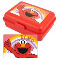 UNITED LABELS Sesamstraße Brotdose mit Trennwand 17,5x12,8x6,9 cm, Rot,